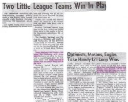 Little League baseball articles. Little League baseball articles.