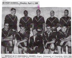 Repeat As Y's Roundball Champs. <em>Post-Journal</em> (Jamestown), April 4, 1966. Repeat As Y's Roundball Champs. April 4, 1966.
