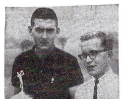 Dick Cole Retires Hallquist Trophy. <em>Post-Journal</em> (Jamestown), August 3, 1963. Dick Cole Retires Hallquist Trophy. August 3, 1963.