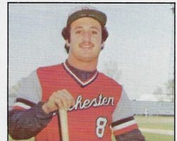 Dave Criscione with the Rochester Red Wings circa 1977. Dave Criscione with the Rochester Red Wings circa 1977.