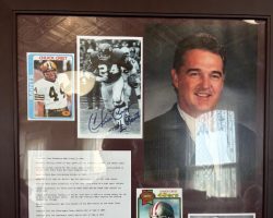 Display honoring Chuck Crist at the Salamanca Historical Society Hall of Fame. Display honoring Chuck Crist at the Salamanca Historical Society Hall of Fame.
