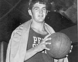 Chuck Crist played basketball at Penn State. Chuck Crist played basketball at Penn State.