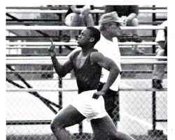 David Hinson, Jamestown High School track team, 1994. David Hinson, Jamestown High School track team, 1994.
