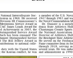 SUNYAC Mourns Loss Of A Legend. Part 2. <em>Post-Journal</em> (Jamestown), May 25, 2021. SUNYAC Mourns Loss Of A Legend. Part 2. May 25, 2021.