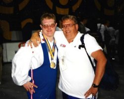 Daniel Bryner with Bob Goold, 1995. Daniel Bryner with Bob Goold, 1995.