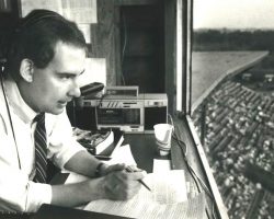 Dan Hoard, Syracuse Chiefs broadcaster, 1985-1995. Dan Hoard, Syracuse Chiefs broadcaster, 1985-1995.