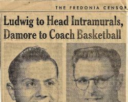 Ludwig to Head Intramurals, Damore to Coach Basketball. <em>Fredonia Censor</em>, March 7, 1963. Ludwig to Head Intramurals, Damore to Coach Basketball. March 7, 1963.
