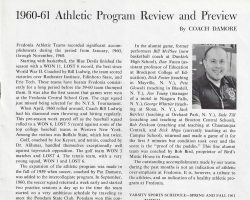 1960-61 Athletic Program Review and Preview. Fredonia State publication. 1960-61 Athletic Program Review and Preview.