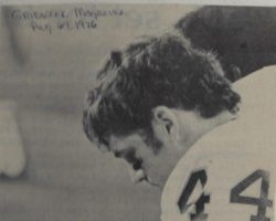 Chuck Crist in <em>Gridweek Magazine</em>, August 29, 1976. Chuck Crist. August 29, 1976.