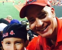 Dan Hoard with his son, Sam. Dan Hoard with his son, Sam.