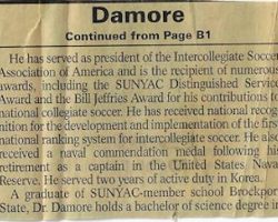 Damore honored at NCAA Convention, page 2. Damore honored at NCAA Convention, page 2.