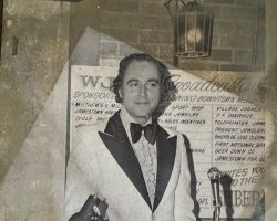 Pete Hubbell at a WJTN broadcast. Pete Hubbell at a WJTN broadcast.