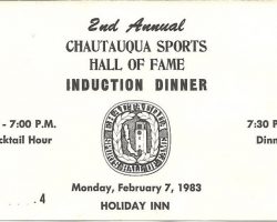 CSHOF induction dinner ticket Hugh's induction ticket