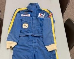 Jack Lawrence's fire suit. Jack Lawrence's fire suit.