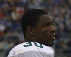 Jehuu Caulcrick with Michigan State. Jehuu Caulcrick with Michigan State.