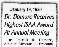 Dr. Damore Receives Highest ISAA Award At Annual Meeting. January 19, 1980. Dr. Damore Receives Highest ISAA Award At Annual Meeting. January 19, 1980.