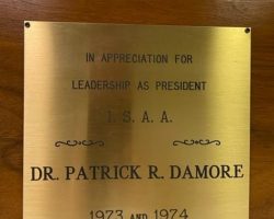 Intercollegiate Soccer Association of America President award. 1973-1974. Intercollegiate Soccer Association of America President award. 1973-1974.