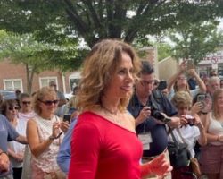 Jenn Suhr at Fredonia marker celebration. September 10, 2022. Photo courtesy of Randy Anderson. Jenn Suhr at Fredonia marker celebration. September 10, 2022.