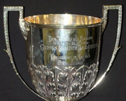 Trophy awarded to Vincent Powers. Trophy awarded to Vincent Powers.