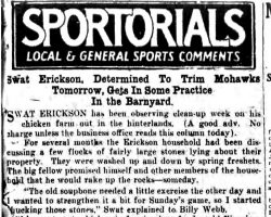 Sportorials. <em>Jamestown Evening Journal</em>, July 26, 1930. Sportorials. July 26, 1930.