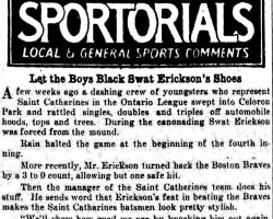Sportorials. <em>Jamestown Evening Journal</em>, August 16, 1930. Sportorials. August 16, 1930.