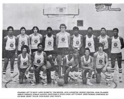 Jamestown Community College basketbal squad. 1974-75. Jamestown Community College basketbal squad. 1974-75.