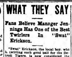 What They Say. <em>Jamestown Evening Journal</em>, June 10, 1918. What They Say. June 10, 1918.