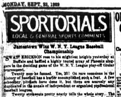 Sportorials. <em>Jamestown Evening Journal</em>, September 23, 1929. Sportorials. September 23, 1929.