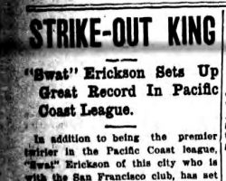 Strike-Out King. <em>Jamestown Evening Journal</em>, September 26, 1917. Strike-Out King. September 26, 1917.