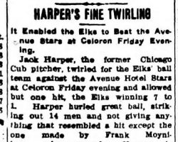 Harper's Fine Twirling. <em>Jamestown Evening Journal</em>, September 19, 1908. Harper's Fine Twirling. September 19, 1908.
