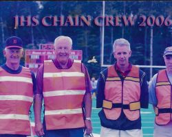 Left to right: Ken Martin, Bob Winterburn, Greg Anderson, Mark Swanson. Jamestown HIgh School football chain crew. 2006. Left to right: Ken Martin, Bob Winterburn, Greg Anderson, Mark Swanson. Jamestown HIgh School football chain crew. 2006.
