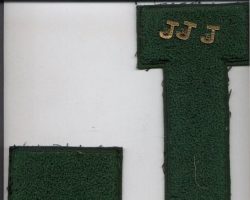 Sam Hammerstrom's Jamestown High School letters. Sam Hammerstrom's Jamestown High School letters.