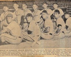 Repeat As Intercity League King Pins. <em>Post-Journal</em> (Jamestown), 1959. Jamestown-Merchants-1959.