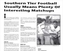 Southwestern Trojans. Page 2. <em>Post-Journal</em> (Jamestown), Gridiron feature, 2010. Jay-2010-Gridiron-2