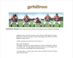 Southwestern Trojans. Page 3. <em>Post-Journal</em> (Jamestown), Gridiron feature, 2011. Southwestern Trojans. Page 3. Gridiron feature, 2011.