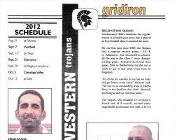 Southwestern Trojans. <em>Post-Journal</em> (Jamestown) Gridiron feature, 2012. Southwestern Trojans. Gridiron feature, 2012.
