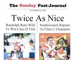 Twice As Nice. <em>Post-Journal</em> (Jamestown), November 22, 2009. Twice As Nice. November 22, 2009.