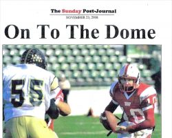 On To The Dome. <em>Post-Journal</em> (Jamestown), November 23, 2008. On To The Dome. November 23, 2008.