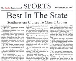 Best In The State. <em>Post-Journal</em> (Jamestown), November 30, 2008. Best In The State. November 30, 2008.