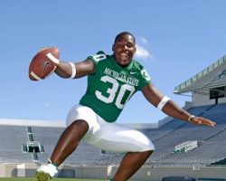 Jehuu Caulcrick with Michigan State. Jehuu Caulcrick with Michigan State.