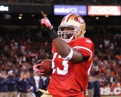 Jehuu Caulcrick with San Francisco 49ers. Jehuu Caulcrick with San Francisco 49ers.