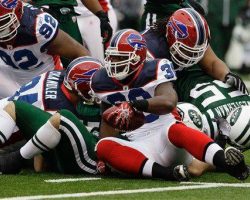 Jehuu Caulcrick with Buffalo Bills. Jehuu Caulcrick with Buffalo Bills.