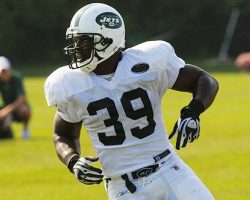 Jehuu Caulcrick with New York Jets. Jehuu Caulcrick with New York Jets.