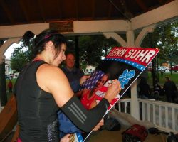 Jenn with Dan Palmer. Jenn with Dan Palmer.