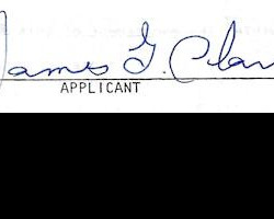 Jimmy Clark signature. Jimmy Clark signature.