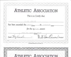 Kane Area Union Senior High basketball certificates. 1963-64 and 1964-65. Kane Area Union Senior High basketball certificates. 1963-64 and 1964-65.