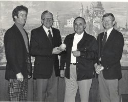 Ken Blodgett, Milt Lindstrom, Vinnie Calarco, Russ Ecklund - IAABO Achievement Award. Ken Blodgett, Milt Lindstrom, Vinnie Calarco, Russ Ecklund - IAABO Achievement Award
