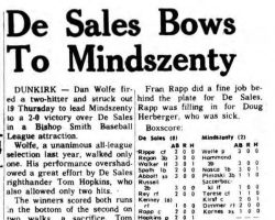 De Sales Bows To Mindszenty. <em> Lockport Union-Sun & Journal</em>, May 2, 1969. De Sales Bows To Mindszenty. May 2, 1969.