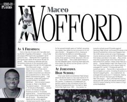 Maceo Wofford Iona College 2000-01 biography. Maceo Wofford Iona College 2000-01 biography.