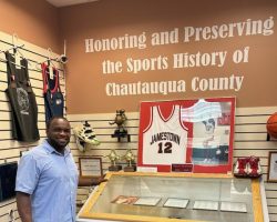 Maceo Wofford at the CSHOF exhibit hall, 2024. Maceo Wofford at the CSHOF exhibit hall, 2024.
